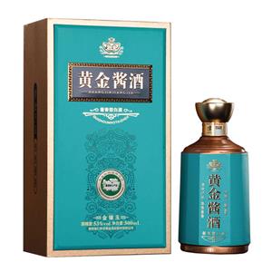 黄金酱酒 53度 贵州茅台镇 酱香型白酒 礼盒装黄金酒 金镶玉 500ml*1瓶 单瓶装